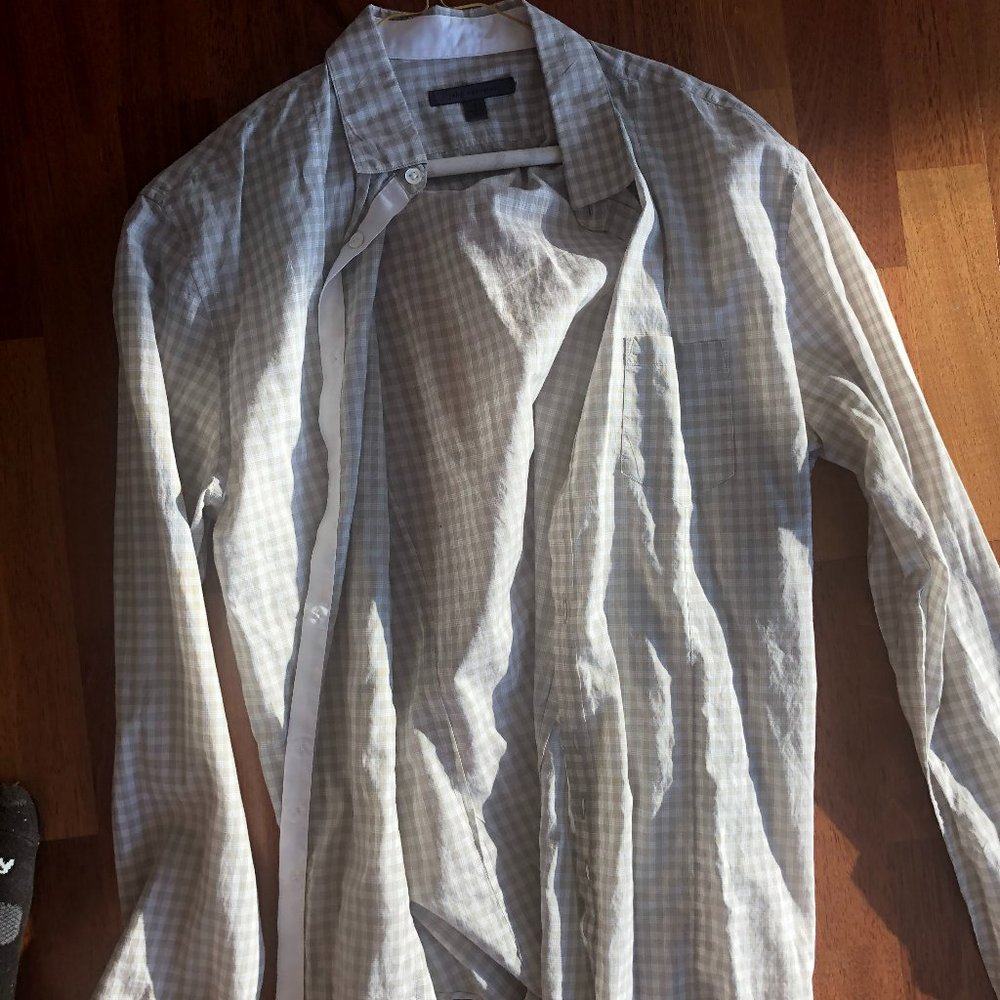 John Varvatos Button-up shirt - White / Grey - M